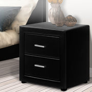 Artiss PVC Leather Bedside Table