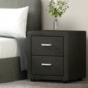 Artiss PVC Leather Bedside Table