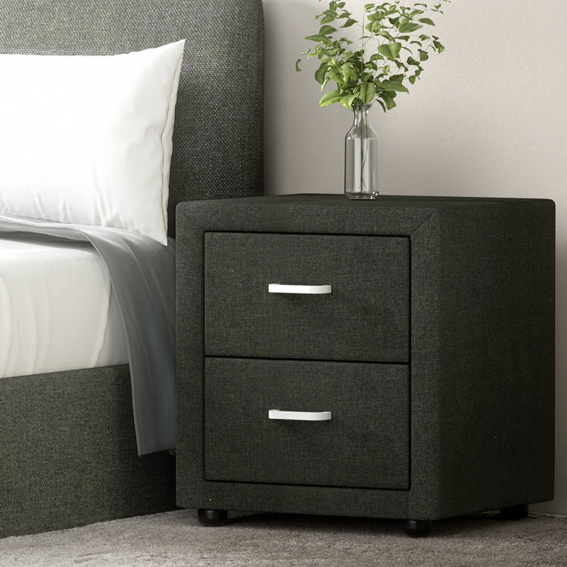 Artiss PVC Leather Bedside Table