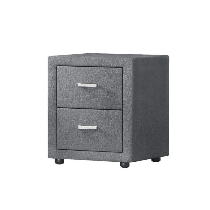 Artiss Fabric Bedside Table