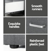 Artiss PVC Leather Bedside Table