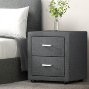 Artiss PVC Leather Bedside Table