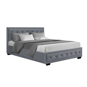 Artiss Bed Frame Double Full Size Gas Lift Base With Storage TIYO Grey