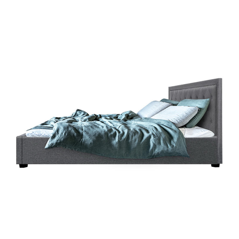 Artiss Bed Frame Double Full Size Gas Lift Base With Storage TIYO