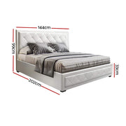 Artiss Bed Frame Double Full Size Gas Lift Base With Storage TIYO