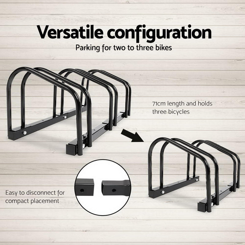 Portable Bike Parking Rack Bicycle Instant Storage Stand - Black
