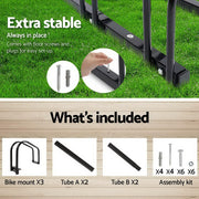 Portable Bike Parking Rack Bicycle Instant Storage Stand - Black