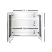 Cefito Bathroom Vanity Mirror With Storage Cabinet - White