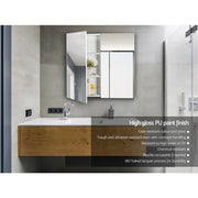 Cefito Bathroom Vanity Mirror With Storage Cabinet - White