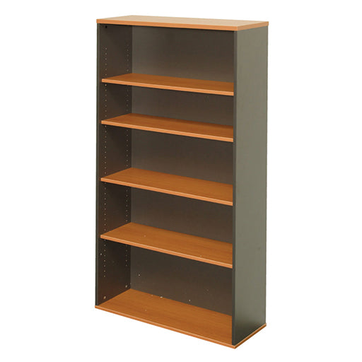 Rapidline Open Bookcase 900W x 315D x 1800H Cherry