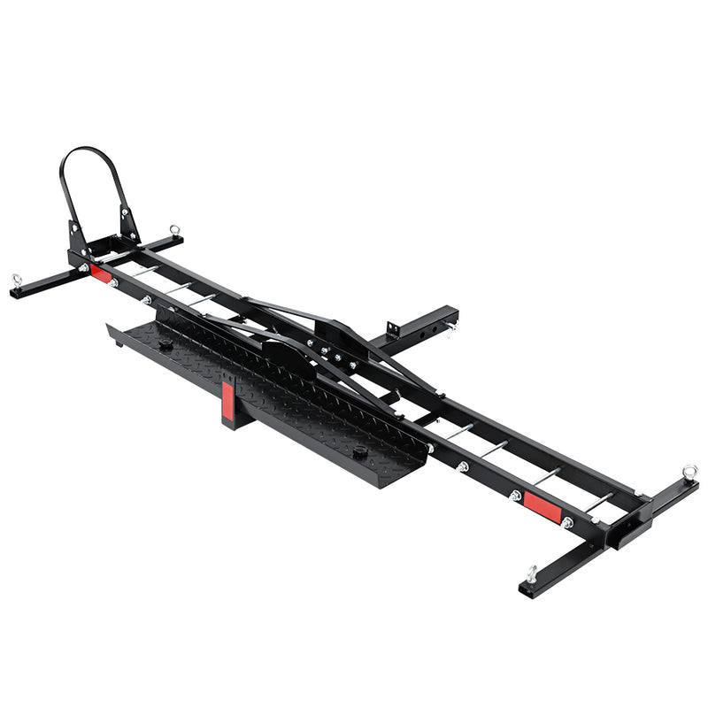 Giantz Motorcycle Carrier 2 Arms Rack Ramp Motorbike Dirt Bike 2"Hitch Towbar Without Towbar