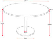 Rapidline Disc Base Round Table