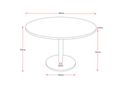Rapidline Disc Base Round Table