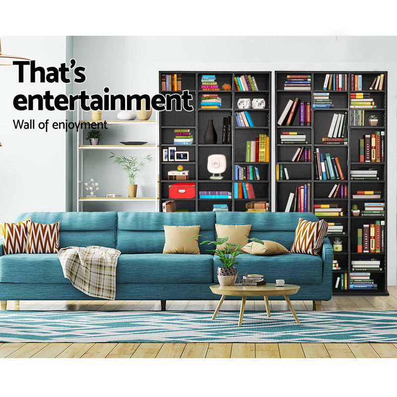 Artiss 528 DVD 1116 CD Storage Shelf Media Rack Stand Cupboard Book Unit