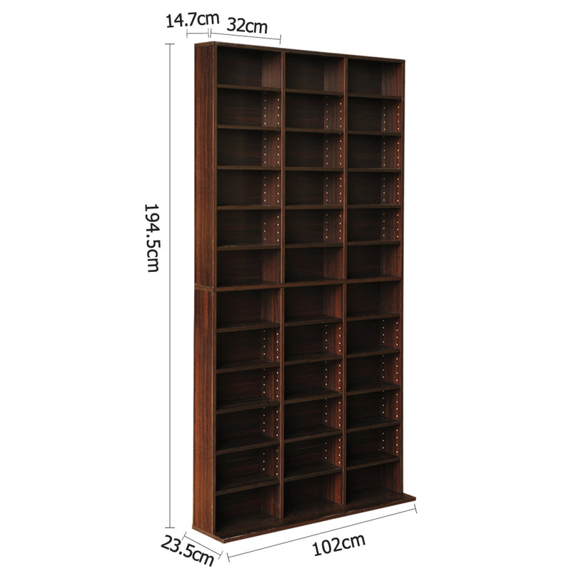 Artiss 528 DVD 1116 CD Storage Shelf Media Rack Stand Cupboard Book Unit