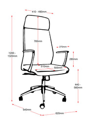 Rapidline Slimline Executive High Back Chair