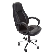 Rapidline Executive High Back Chair With Fabric Inlay For Extra Comfort