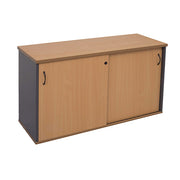 Rapidline Sliding Door Credenza 1500W x 450D x 730H Beech