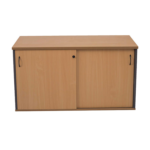 Rapidline Sliding Door Credenza 1200W x 450D x 730H Beech