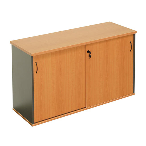 Rapidline Sliding Door Credenza Cherry