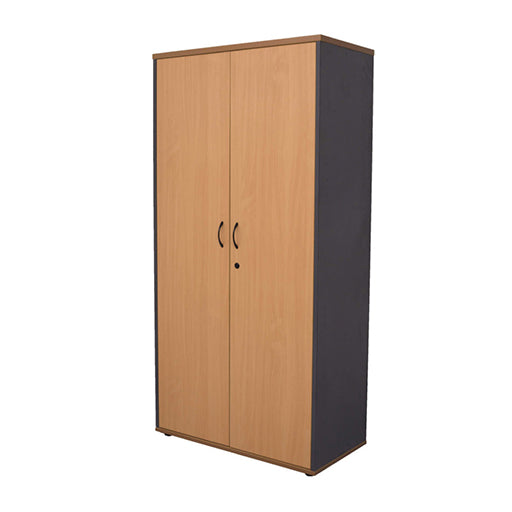 Rapidline Lockable Full Door Cupboard Beech & Ironstone