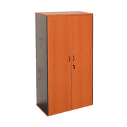 Rapidline Lockable Full Door Cupboard Cherry & Ironstone