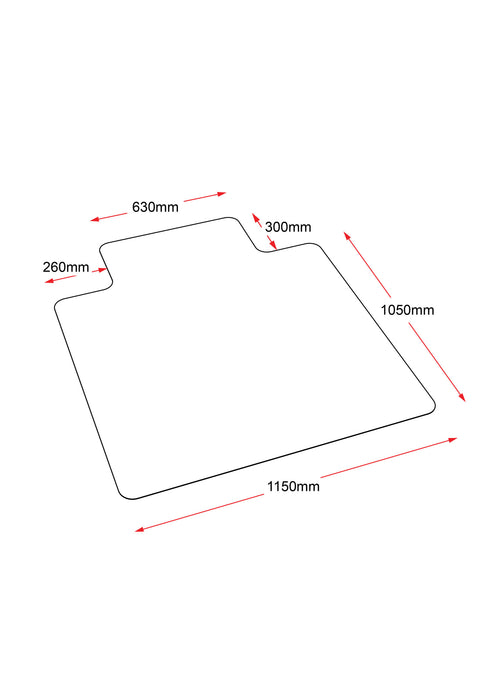 Rapidline Floor Protective Dimpled Chair Mats