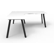 Rapidline Eternity Corner Office Desk White Black