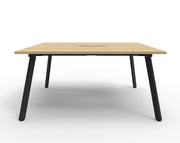 Rapidline Eternity Double Sided Workstation Natural Oak Black