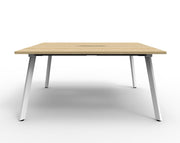 Rapidline Eternity Double Sided Workstation Natural Oak White