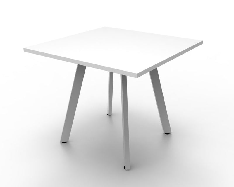 Rapidline Eternity Square Meeting Table 900 mm x 900 mm White White