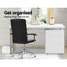 Get organized with Desk with 3 Drawers 