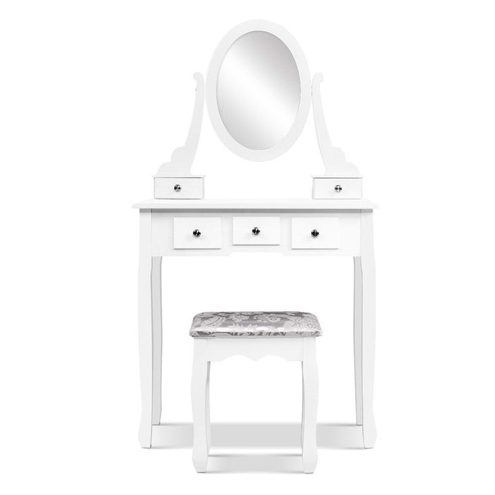 Artiss Provincial Dressing Table Set - White