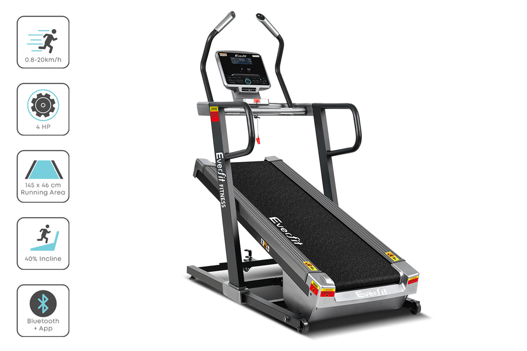 Everfit Electric Treadmill Auto Incline Trainer Cm01 40 Level Incline Gym Exercise Running Machine Fitness