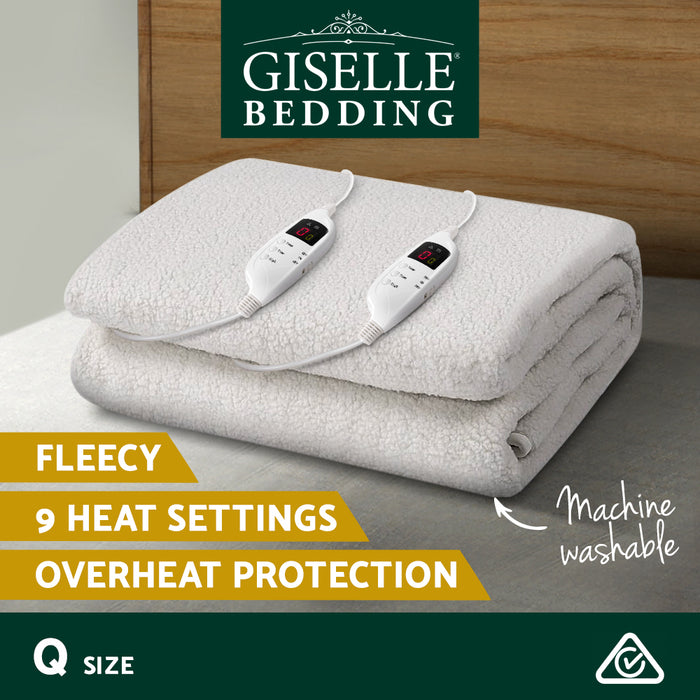 Giselle Bedding 9 Setting Fully Fitted Electric Blanket