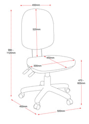 Rapidline High Back Task Executive Chair With Three Levers
