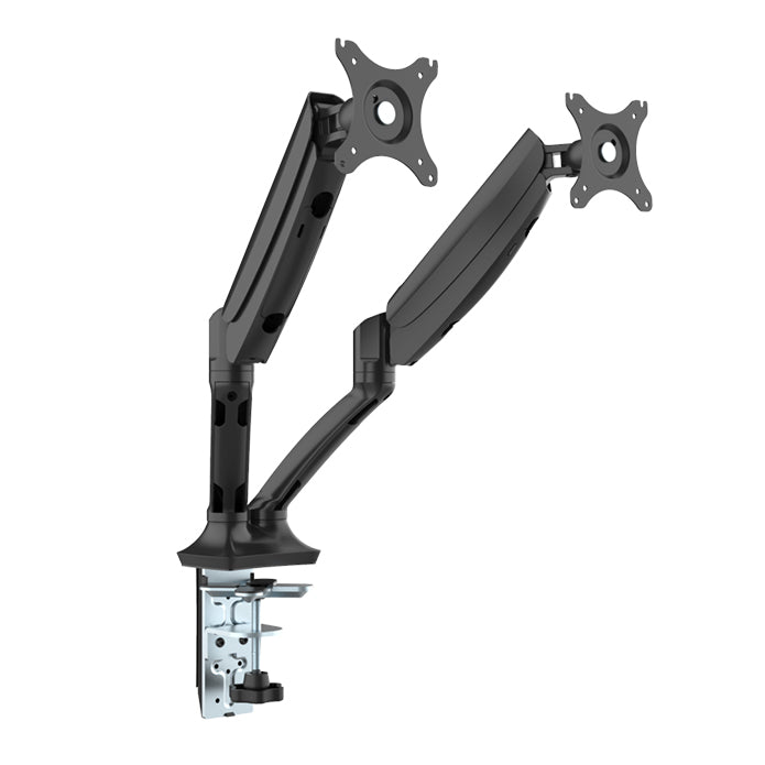 Rapidline Executive Gas Spring Dual Monitor Arm Black
