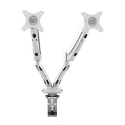 Rapidline Executive Gas Spring Dual Monitor Arm White