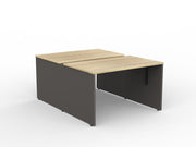 EkoSystem Shared 2-User Workspace 1200mmX750mm Natural Oak & Charcoal