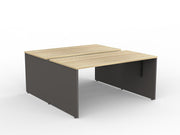 EkoSystem Shared 2-User Workspace 1500mmX750mm Natural Oak & Charcoal