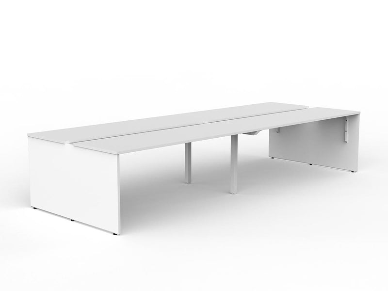 EkoSystem Shared 4-User Workspace 1800mmX600mm White