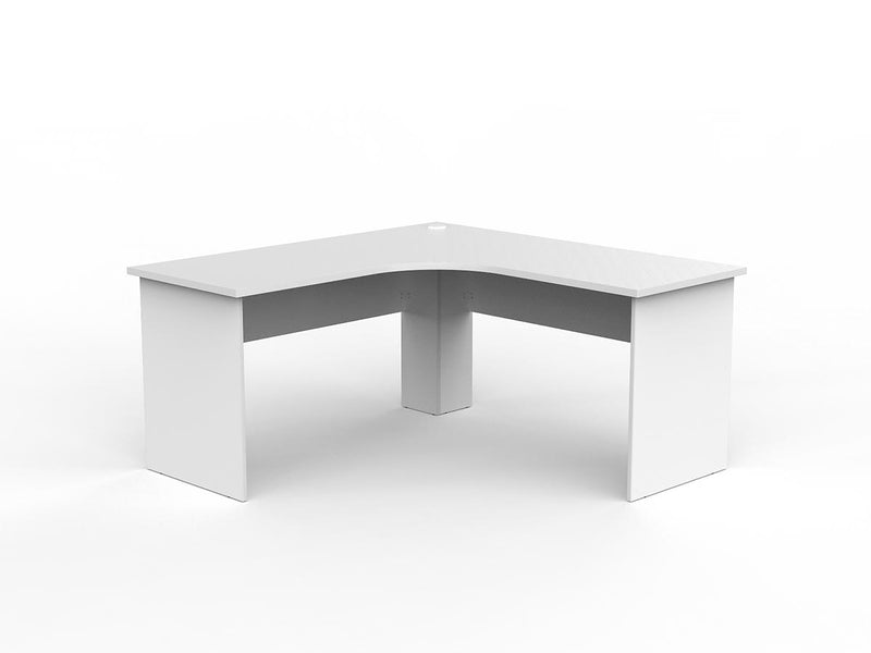 EkoSystem 90º Corner Workstation 1500mmX1500mmX600mm White White Powdercoat