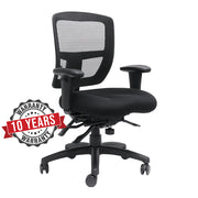 Rapidline Heavy Duty Mesh Chair With Adjustable Arms For Conference Room And Home Office With Adjustable Arms