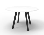 Rapidline Eternity Round Meeting Table White Black