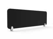 Rapidline New Desk Mounted Eco Panel Screen Black White Powdercoated