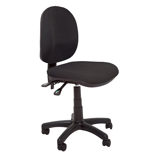 Rapidline Ergonomic Executive Medium Task Chair For Back Office Use Black