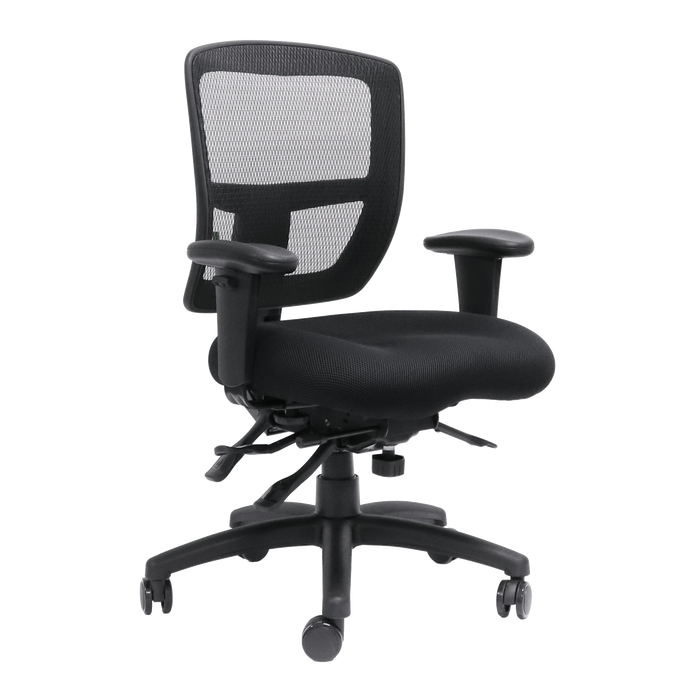 Heavy Duty Mesh Chair With Adjustable Arms