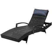 Gardeon Outdoor Sun Lounge Furniture Day Bed Wicker Pillow Sofa Set