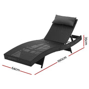 Gardeon Outdoor Wicker Sun Lounge
