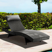 Gardeon Outdoor Wicker Sun Lounge